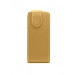 Flip Cover For Plum Flipper 2018 Gold By - Maxbhi.com