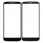 Replacement Front Glass For Motorola Moto E5 Black By - Maxbhi Com