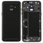 Back Panel Cover For Samsung Galaxy A6 2018 Sma600n Black - Maxbhi Com