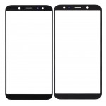 Replacement Front Glass For Samsung Galaxy A6 2018 Sma600n Black By - Maxbhi Com