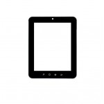 Replacement Front Glass For Wishtel Ira Icon 8 Inch Black By - Maxbhi.com