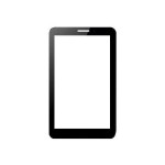 Replacement Front Glass For Ambrane Ac777 Black By - Maxbhi.com