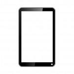 Replacement Front Glass For Byond Tech Laplet L9 White By - Maxbhi.com