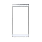 Replacement Front Glass For Thl T7 Silver By - Maxbhi.com