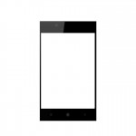 Replacement Front Glass For Sansui C11 Black By - Maxbhi.com