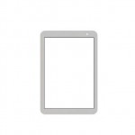 Replacement Front Glass For Toshiba Wt8b Black By - Maxbhi.com
