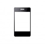 Replacement Front Glass For Lg T385 Wifi White By - Maxbhi.com