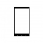 Replacement Front Glass For Yestel Q555 Black By - Maxbhi.com