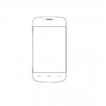 Replacement Front Glass For Mtech Opal Quest 3g White By - Maxbhi.com