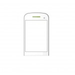 Replacement Front Glass For Zears Z555 Verve Green By - Maxbhi.com
