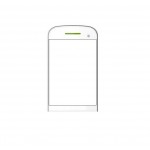 Replacement Front Glass For Zears Z555 Verve White By - Maxbhi.com