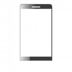 Replacement Front Glass For Movil Mt1 Black By - Maxbhi.com