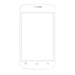 Replacement Front Glass For Ktouch A11 White By - Maxbhi.com