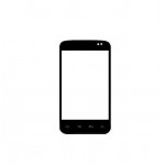 Replacement Front Glass For Alcatel One Touch 983 Black By - Maxbhi.com