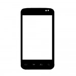 Replacement Front Glass For Alcatel Ot983 Black By - Maxbhi.com