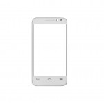 Replacement Front Glass For Alcatel Pop D3 White By - Maxbhi.com