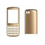 Full Body Housing For Nokia C301 Touch And Type Gold Khaki - Maxbhi Com