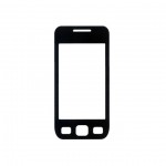 Replacement Front Glass For Samsung S5250 Wave525 Black La Fleur By - Maxbhi Com