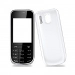 Full Body Housing For Nokia Asha 203 Silver White - Maxbhi Com