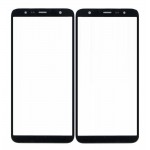 Replacement Front Glass For Samsung Galaxy J4 Plus Black By - Maxbhi Com