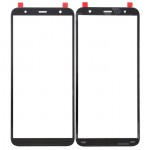 Replacement Front Glass For Samsung Galaxy J6 Plus Black By - Maxbhi Com