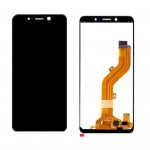 LCD with Touch Screen for Itel A44 Black