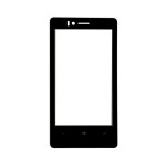 Replacement Front Glass For Nokia Lumia 810 Cyan By - Maxbhi Com