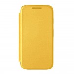 Flip Cover For Micromax Bolt Q354 Gold By - Maxbhi Com