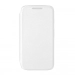Flip Cover For Micromax Bolt Q354 White By - Maxbhi Com