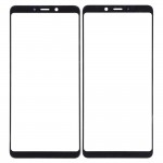 Replacement Front Glass For Samsung Galaxy A9 2018 Black By - Maxbhi Com