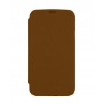 Flip Cover For Micromax Canvas 5 Brown By - Maxbhi Com