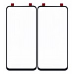 Replacement Front Glass For Realme X Black By - Maxbhi Com