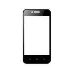 Replacement Front Glass For Celkon A355 Yellow By - Maxbhi Com