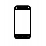 Replacement Front Glass For Blu Advance L5 Black By - Maxbhi Com
