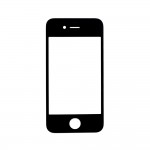 Glass For Apple Iphone 4g Black - Maxbhi Com