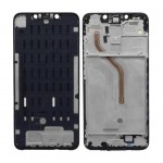 Lcd Frame Middle Chassis For Xiaomi Pocophone F1 Black By - Maxbhi Com