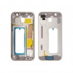 Lcd Frame Middle Chassis For Samsung Galaxy A7 2017 White By - Maxbhi Com
