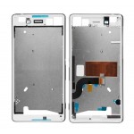 Lcd Frame Middle Chassis For Sony Xperia M5 White By - Maxbhi Com