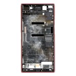 Lcd Frame Middle Chassis For Sony Xperia Xz Premium Red By - Maxbhi Com