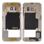 Lcd Frame Middle Chassis For Samsung Galaxy S6 Edge Gold By - Maxbhi Com