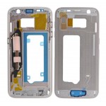 Lcd Frame Middle Chassis For Samsung Galaxy S7 White By - Maxbhi Com