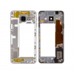 Lcd Frame Middle Chassis For Samsung Galaxy A3 2016 Black By - Maxbhi Com