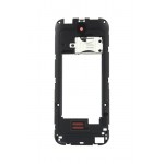 Lcd Frame Middle Chassis For Nokia 225 Dual Sim Black By - Maxbhi Com