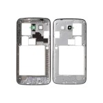 Lcd Frame Middle Chassis For Samsung Galaxy Grand 2 Smg7102 With Dual Sim Black By - Maxbhi Com