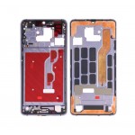 Lcd Frame Middle Chassis For Huawei Mate 20 X Purple By - Maxbhi Com