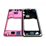 Lcd Frame Middle Chassis For Sony Xperia Zr Pink By - Maxbhi Com