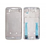 Lcd Frame Middle Chassis For Motorola Moto E4 Plus Usa White By - Maxbhi Com