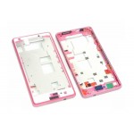 Lcd Frame Middle Chassis For Sony Xperia Z1 Compact D5503 Pink By - Maxbhi Com