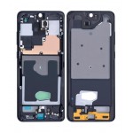 Lcd Frame Middle Chassis For Samsung Galaxy S20 Ultra 5g Black By - Maxbhi Com