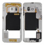 Lcd Frame Middle Chassis For Samsung Galaxy S6 Edge White By - Maxbhi Com